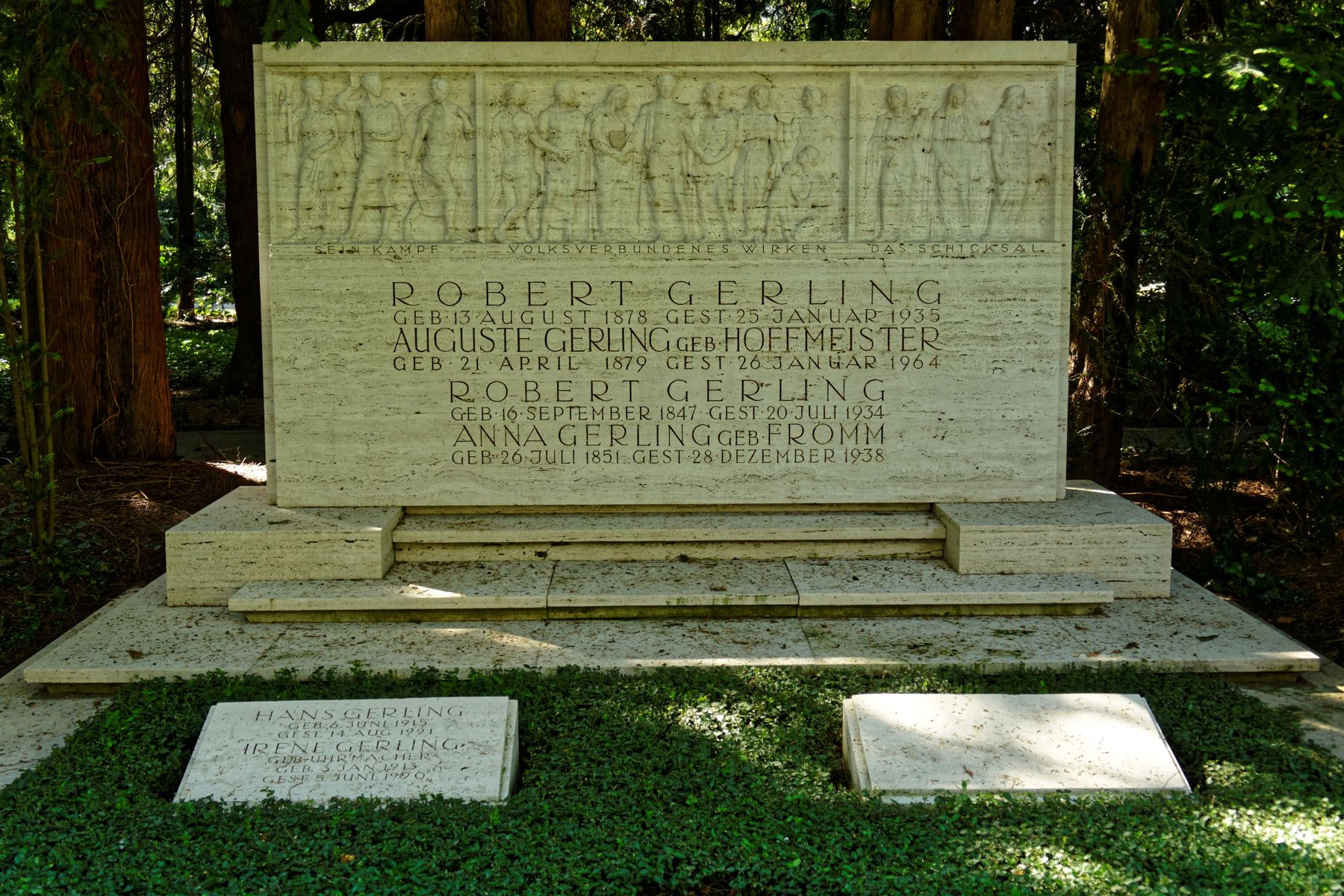 Grabstätte von Robert Gerling auf Nordfriedhof Köln